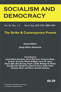 Cover image for Socialism and Democracy, Volume 36, Issue 1-2, 2022