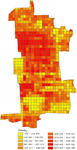 Figure 7. Building area density.