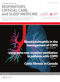 Cover image for Canadian Journal of Respiratory, Critical Care, and Sleep Medicine, Volume 5, Issue 3, 2021