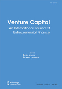 Cover image for Venture Capital, Volume 17, Issue 3, 2015