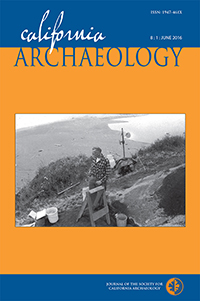 Cover image for California Archaeology, Volume 8, Issue 1, 2016
