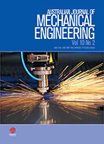 Cover image for Australian Journal of Mechanical Engineering, Volume 10, Issue 2, 2012