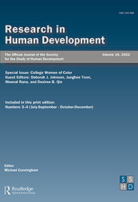 Cover image for Research in Human Development, Volume 19, Issue 3-4, 2022