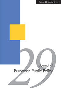 Cover image for Journal of European Public Policy, Volume 29, Issue 6, 2022