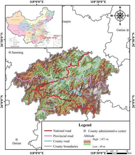 Figure 1. Location map of the study area.