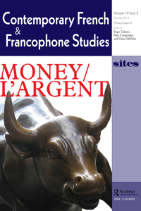 Cover image for Contemporary French and Francophone Studies, Volume 19, Issue 5, 2015