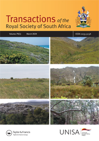 Cover image for Transactions of the Royal Society of South Africa