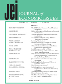 Cover image for Journal of Economic Issues, Volume 52, Issue 2, 2018