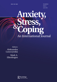 Cover image for Anxiety, Stress, & Coping, Volume 28, Issue 4, 2015