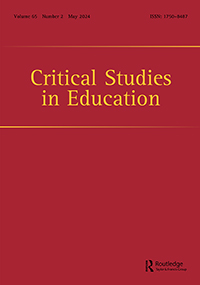 Cover image for Critical Studies in Education, Volume 65, Issue 2, 2024