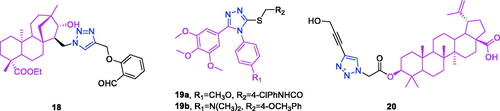 Figure 7. The chemical structures of anti-colon cancer compounds 18–20.