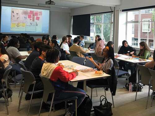 Figure 1. WATCCH students participating in a workshop with mentors.