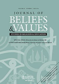 Cover image for Journal of Beliefs & Values