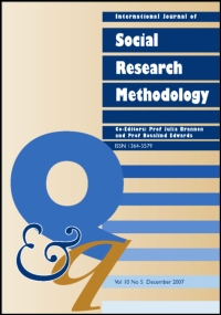 Cover image for International Journal of Social Research Methodology, Volume 4, Issue 4, 2001