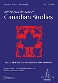 Cover image for American Review of Canadian Studies, Volume 51, Issue 3, 2021
