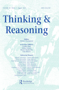 Cover image for Thinking & Reasoning, Volume 28, Issue 3, 2022