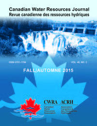 Cover image for Canadian Water Resources Journal / Revue canadienne des ressources hydriques, Volume 40, Issue 3, 2015