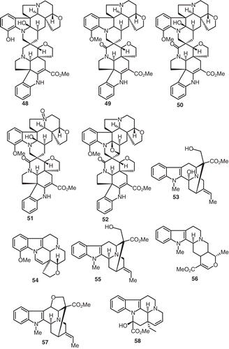 Figure 5.  Structures of compounds 48–58.