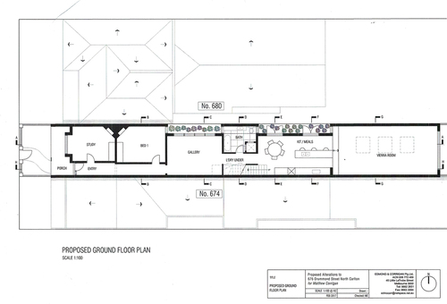 Figure 3. Maggie Edmond, proposed ground floor plan, 2017 courtesy of the architect.