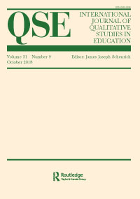 Cover image for International Journal of Qualitative Studies in Education, Volume 31, Issue 9, 2018