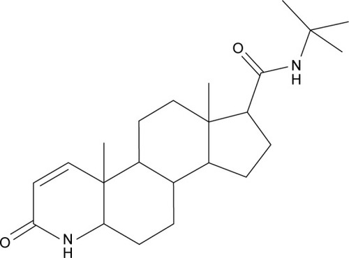 Figure 1 Chemical structure of finasteride.