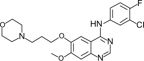 Figure 1 Chemical structure of gefitinib.