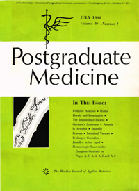Cover image for Postgraduate Medicine, Volume 40, Issue 1, 1966