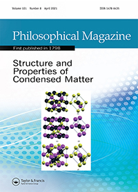 Cover image for Philosophical Magazine, Volume 101, Issue 8, 2021