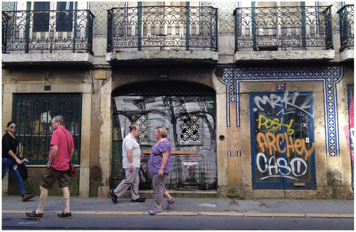 Closed shops at Boavista Street, Lisbon, Portugal, 2014. © Francisca Lima.