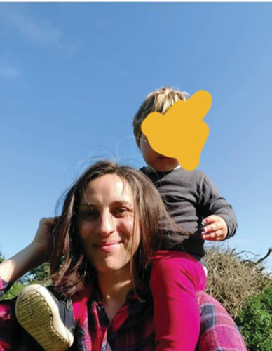 Figure 1. Particpant 1: '[I]t is also an image of how I want to be perceived as a mum - as active and my child having an outdoor life'.