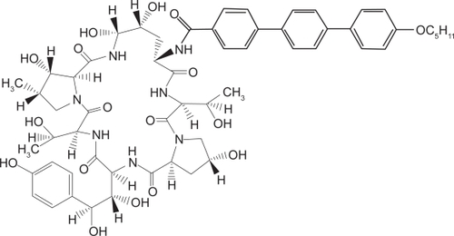 Figure 1 Anidulafungin chemical structure.
