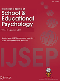 Cover image for International Journal of School & Educational Psychology, Volume 7, Issue sup1, 2019