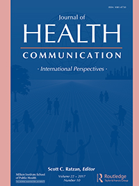 Cover image for Journal of Health Communication, Volume 22, Issue 10, 2017