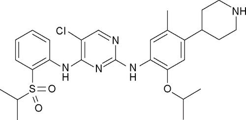 Figure 1 Chemical structure of ceritinib.