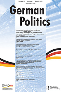 Cover image for German Politics, Volume 30, Issue 1, 2021