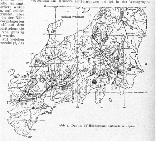 Figure 3 The Japanese Grid (1924).Source: Anonymous (Citation1924).
