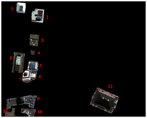 Figure 9. Total number of buildings in original MS image.