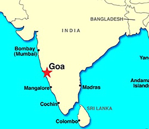 Figure 1. Mormugao port general view on Indian map.
