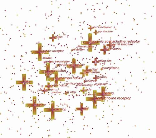 Figure 7. The analysis of keywords in nAChR channel research