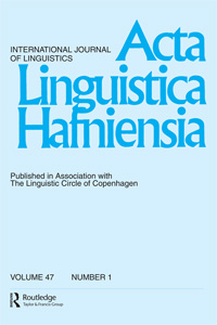 Cover image for Acta Linguistica Hafniensia, Volume 47, Issue 1, 2015