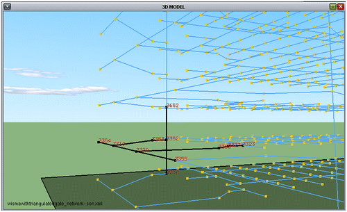 Figure 20. All paths to the 10 nearest neighbors of node 3354.