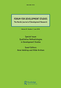 Cover image for Forum for Development Studies, Volume 45, Issue 2, 2018