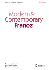 Cover image for Modern & Contemporary France, Volume 23, Issue 3, 2015