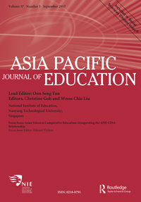 Cover image for Asia Pacific Journal of Education, Volume 37, Issue 3, 2017