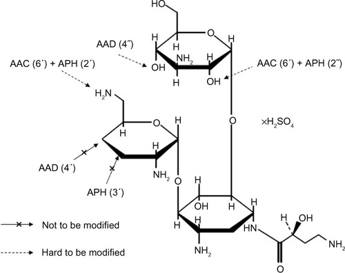 Figure 1 Structural formula of arbekacin sulfate.