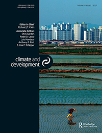 Cover image for Climate and Development, Volume 9, Issue 1, 2017