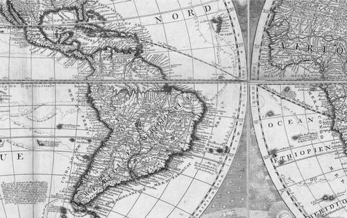 Figure 6 Detail of South America from CitationNolin (1708).