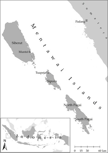 Figure 1. Mentawai archipelago. Map by Tombayu A. Hidayat.