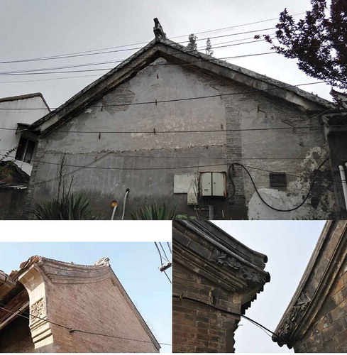 Figure 10. The gable in the Li Canal reach and northern vernacular dwellings.