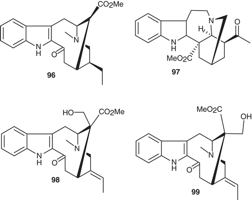 Figure 9.  Structures of compounds 96–99.